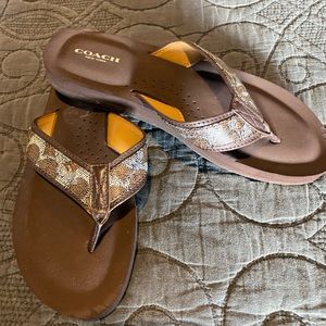 Coach flip flops